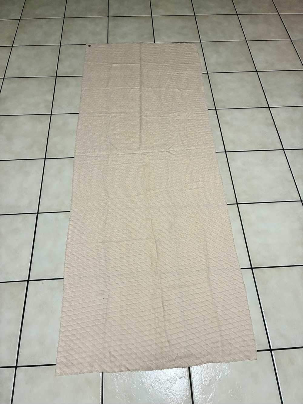 Anne Klein Quilted Bed Runner in Soft Cream